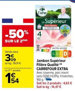 Carrefour - Jambon Supérieur Filière Qualité Extra