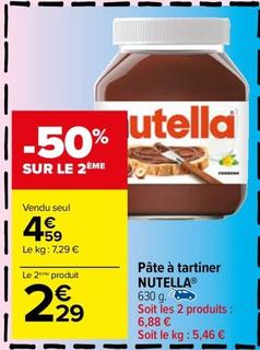 Nutella - Pâte À Tartiner offre à 4,59€ sur Carrefour Market