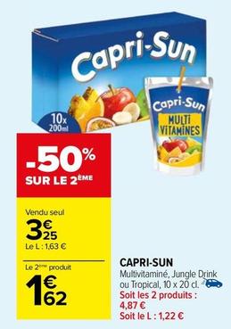 Capri Sun - Multivitaminé, Jungle Drink Ou Tropical, 10 X 20 Cl.