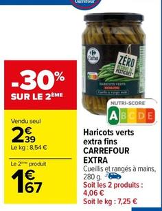 Carrefour - Haricots Verts Extra Fins Extra