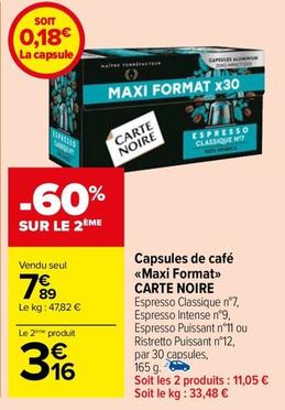 Carte Noire - Capsules De Café Maxi Format