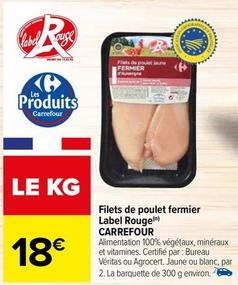 Carrefour - Filets De Poulet Fermier Label Rouge