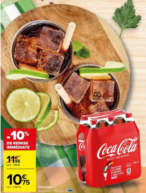 Coca Cola - Original offre à 10,75€ sur Carrefour Express
