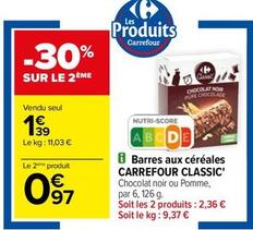 Carrefour - Barres Aux Céréales Classic' offre à 1,39€ sur Carrefour City