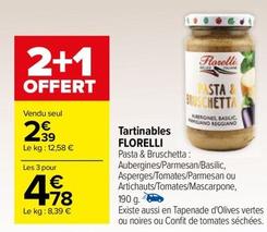 Florelli - Tartinables offre à 2,39€ sur Carrefour City