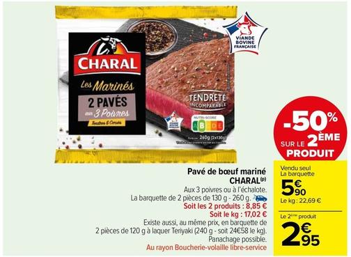 Charal - Pavé De Bœuf Mariné offre à 5,9€ sur Carrefour Contact