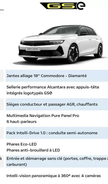 Gs E  offre sur Opel