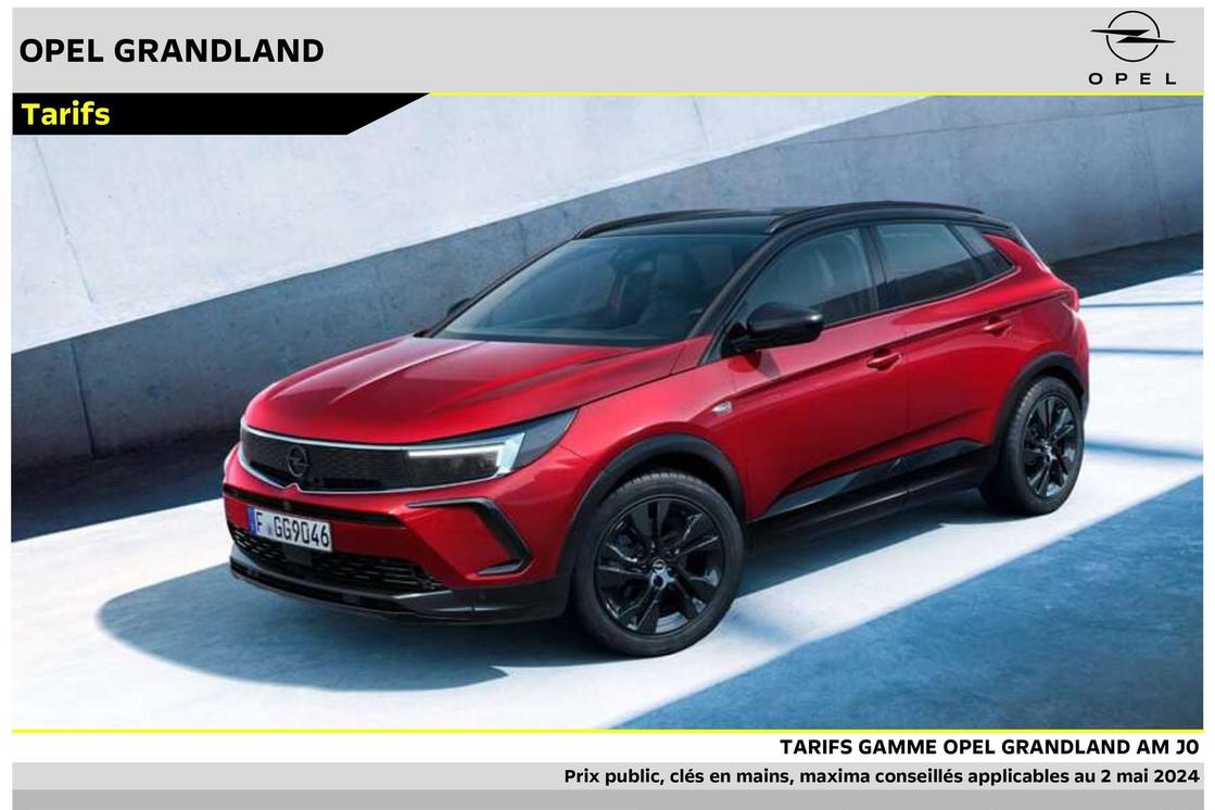 Opel Grandland offre sur Opel
