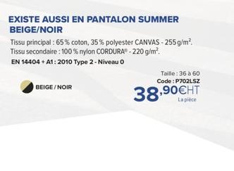 Existe Aussi En Pantalon Summer Beige/Noir offre à 49,9€ sur Prolians