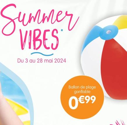 Ballon De Plage Gonflable offre à 0,99€ sur B&M