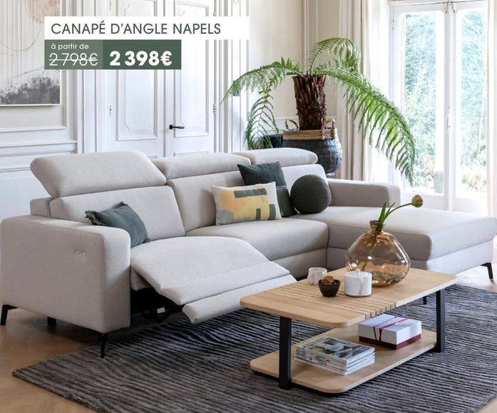 Canapé D'angle Napels offre à 2398€ sur H&H