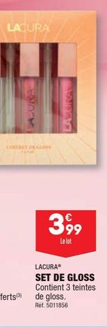 Lacura - Set De Gloss offre à 3,99€ sur Aldi