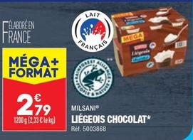 Milsani - Liégeois Chocolat offre à 2,79€ sur Aldi