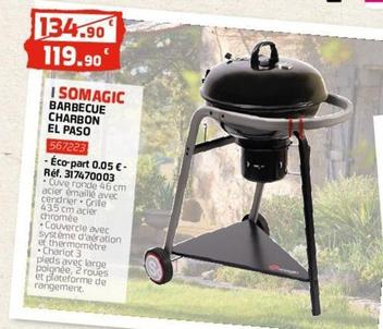 Barbecue au charbon offre à 119,9€ sur Eureka Ma Maison