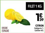 Citrons offre à 1,39€ sur Supeco
