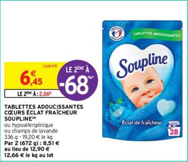 Soupline - Tablettes Adoucissantes Cœurs Éclat Fraîcheur offre à 6,45€ sur Intermarché
