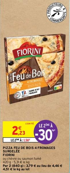 Fiorini - Pizza Feu De Bois 4 Fromages Surgelée offre à 2,23€ sur Intermarché