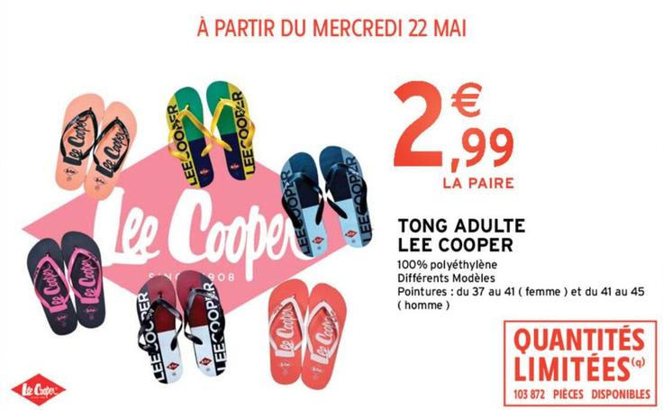 Tong Adulte Lee Cooper  offre à 2,99€ sur Intermarché