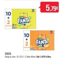 Fanta orange offre à 5,79€ sur Supermarché Match