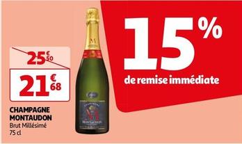 Montaudon - Champagne offre à 21,68€ sur Auchan Hypermarché