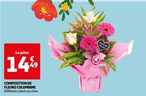 Composition De Fleurs Colombine offre à 14,49€ sur Auchan Hypermarché