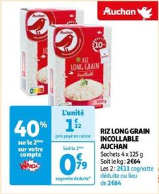 Auchan - Riz Long Grain Incollable offre à 1,32€ sur Auchan Hypermarché