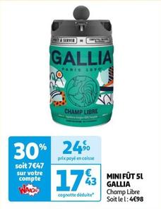 Gallia - Mini Fût offre à 17,43€ sur Auchan Hypermarché