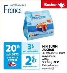 Auchan - Mini Surimi offre à 2,87€ sur Auchan Hypermarché