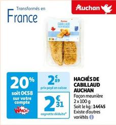 Auchan - Hachés De Cabillaud offre à 2,31€ sur Auchan Hypermarché