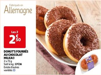Milka - Donut's Fourrés Au Chocolat offre à 2,5€ sur Auchan Hypermarché