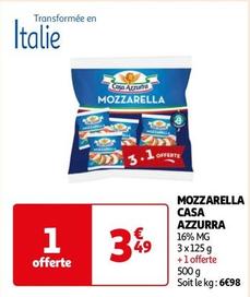 Casa Azzurra - Mozzarella offre à 3,49€ sur Auchan Hypermarché