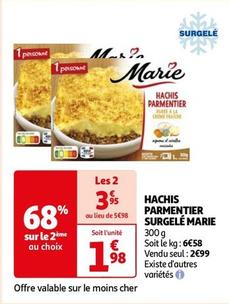 Marie - Hachis Parmentier Surgele  offre à 2,99€ sur Auchan Hypermarché