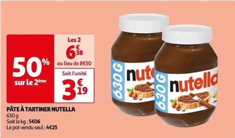 Nutella - Pate A Tratiner  offre à 3,19€ sur Auchan Hypermarché