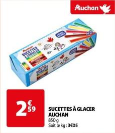 Auchan - Sucettes A Glacer  offre à 2,59€ sur Auchan Hypermarché