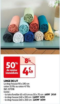 Linge De Lit  offre à 4,49€ sur Auchan Hypermarché