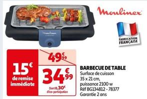 Moulinex - Barbecue De Table  offre à 34,99€ sur Auchan Hypermarché