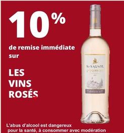 Saint Sagnol - Les Vins Rosés offre sur Auchan Hypermarché