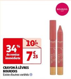 Bourjois - Crayon À Lèvres offre à 7,25€ sur Auchan Hypermarché