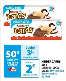 Kinder - Cards offre à 3,99€ sur Auchan Hypermarché