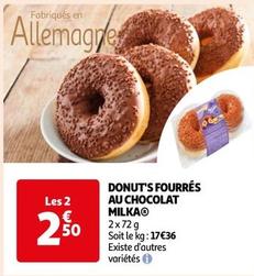 Milka - Donut'S Fourrés Au Chocolat offre à 2,5€ sur Auchan Hypermarché