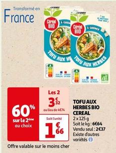 Céréal - Tofu Aux Herbes Bio offre à 2,37€ sur Auchan Hypermarché