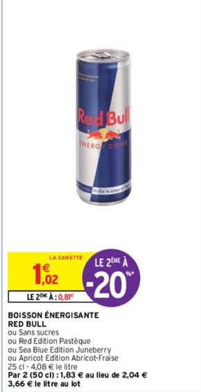 Red Bull - Boisson Énergisante offre à 1,02€ sur Intermarché Contact