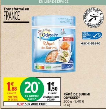 Odyssée - Râpé De Surimi offre à 1,5€ sur Intermarché Contact