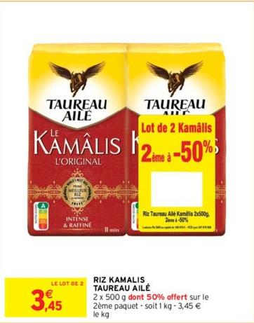 Taureau Ailé - Riz Kamalis offre à 3,45€ sur Intermarché Contact