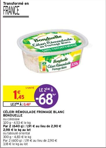 Bonduelle - Céleri Rémoulade Fromage Blanc offre à 1,45€ sur Intermarché Contact