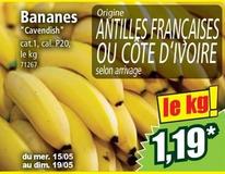 Bananes offre à 1,19€ sur Norma
