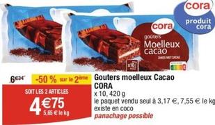 Cora - Gouters Moelleux Cacao  offre à 3,17€ sur Cora