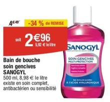Sanogyl - Bain De Bouche Soin Gencives offre à 2,96€ sur Cora