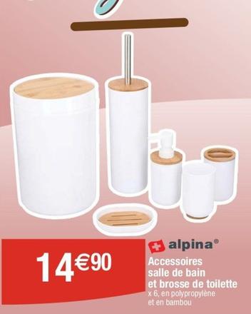 Alpina - Accessoires  Salle De Bain Et Brosse De Toilette  offre à 14,9€ sur Cora