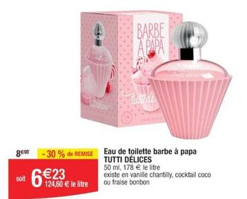 Tutti Délices - Eau De Toilette Barbe À Papa offre à 6,23€ sur Cora